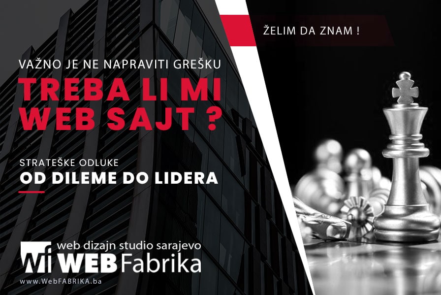 Web stranica kao poslovna nužnost ili luksuz: važni faktori za vaš uspjeh.