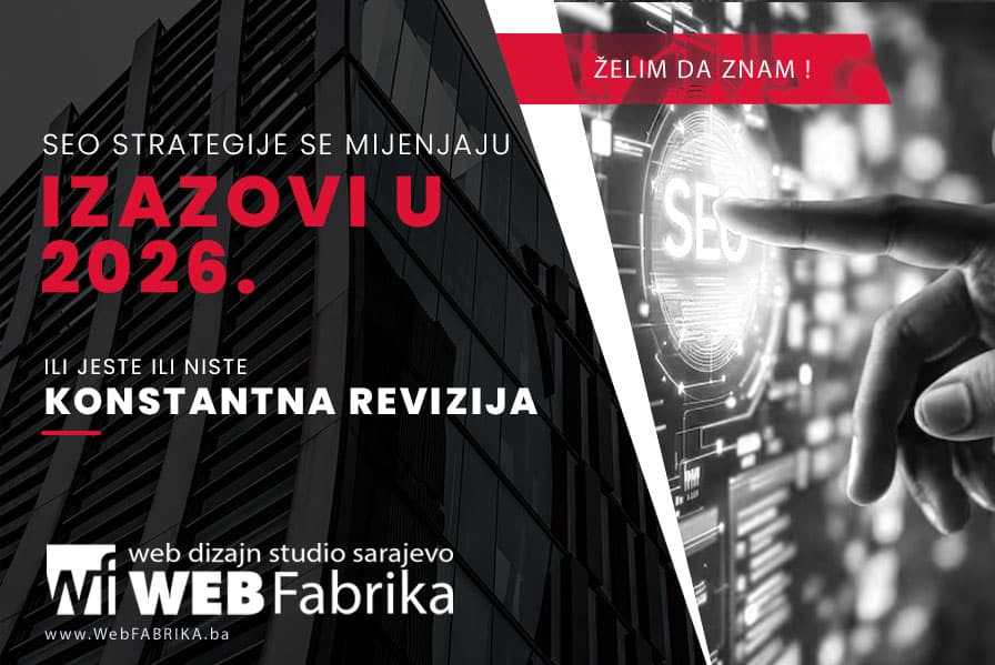 Izrada web stranica i SEO optimizacija u Sarajevu za bolju vidljivost na Google-u.